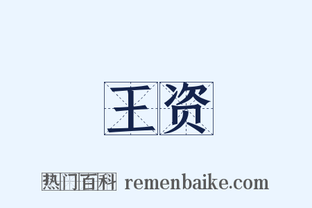 王资是什么意思的图片